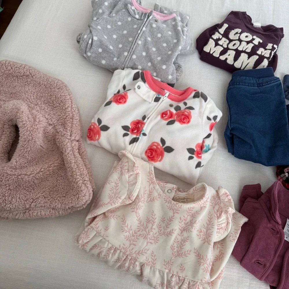 Baby Girl Clothes Lot 18M Carter's Jessica Simpson Old Navy Plaid‎ Outfits